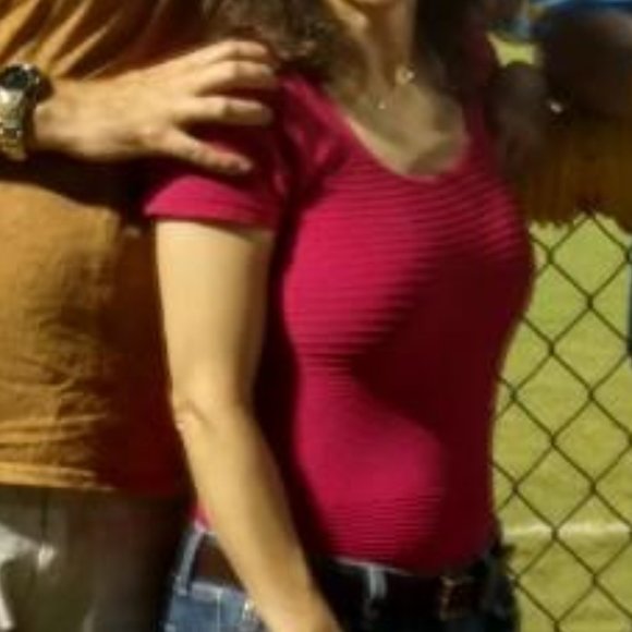 Sorbtek SS Cut Out Back Top Barbiecore Pink Fashion - Picture 2 of 7